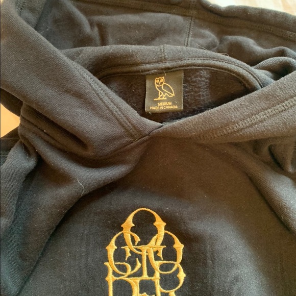 October’s Very Own black hoodie gold logo - Picture 2 of 2